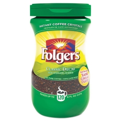 FOL20630 -  Folgers® Instant Coffee Crystals - Decaf Classic, 8 oz