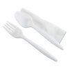 GENERAL LINERS Wrapped Cutlery Kit - 5 3/4", White
