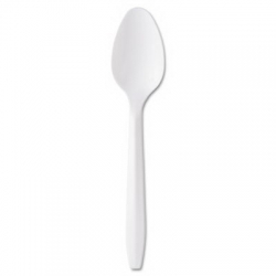 GEN PPTS-10/100 - GENERAL LINERS Medium-Weight Teaspoon - 6 1/4, White
