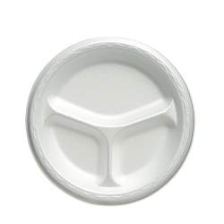 GNP83900 - GENPAK Celebrity Foam Dinnerware Plates - 8 7/8 / with Three Compartments 