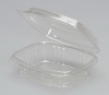 GENPAK APET Plastic Hinged-Lid Deli Containers - Clear, 8 OZ