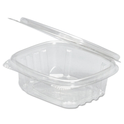 GNPAD32F - GENPAK Plastic Hinged-Lid Deli Containers - High Dome, 32 Oz, Clear, 200/Ctn