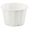 GENPAK Squat Paper Portion Cup - 1 oz, White, 250/Bag, 20 Bags/Ctn
