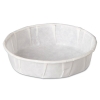 GENPAK Squat Paper Portion Cup - Pleated, 1 Oz, White, 250/Bag, 20 Bags/Ctn