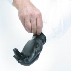 SFZ GNPR-LG-1-KC - Safety Zone Powder Free Nitrile Black Gloves - Large Size, CS