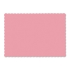 HOFFMASTER Solid Color Scalloped Edge Placemats - Dusty Rose, 1000/Ctn