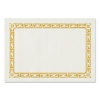 HOFFMASTER Placemats - Greek Key Pattern, Gold/White, 1000/Ctn