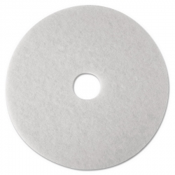 MMM20313 - 3M White Super Polish Floor Pads - 27\ Diameter, White, 5/Carton