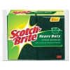 3M Scotch-Brite® Heavy-Duty Scrub Sponge - Green/yellow, 6/PK