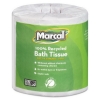  Marcal® 100% Recycled Two-Ply Bath Tissue - White, 504 Sheets/RL, 80 RLs/Carton