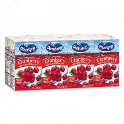 OCS23855 -  Aseptic Juice Boxes - 40/CT, Cranberry.
