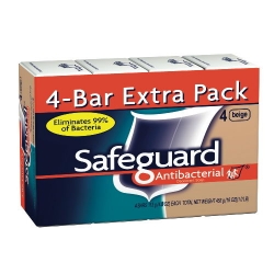 PGC08833 - PROCTER & GAMBLE Safeguard® Antibacterial Deodorant Soap - 4-Bar Extra Pack