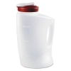 RUBBERMAID MixerMate Pitcher - 1gal, Clear/red, 4/Carton