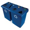 RUBBERMAID Glutton® Waste & Recycling Station - Blue