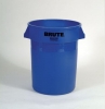 RUBBERMAID Brute® Round Container - 32-Gallon, Blue