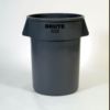  Brute® Round Container - 44-Gallon, Gray