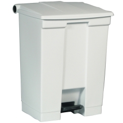 RCP 6145 WHI - RUBBERMAID Plastic Step-On Garbage Can - Medical Waste