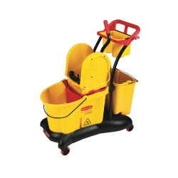 RCP7777YEL - RUBBERMAID WaveBrake® Mopping Trolley - With Downward Pressure Wringer