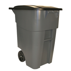 RCP9W27GY - RUBBERMAID 50-Gallon Brute® Rollout Container - Gray