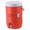RUBBERMAID Commercial Insulated Beverage Container - 3 Gal, 11" Dia X 16 7/10h, Orange/White