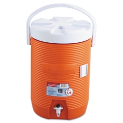 RUB1683ORG - RUBBERMAID Water Cooler - 12 1/2\ Dia X 16 3/4h, Orange