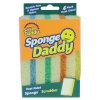  Sponge Daddy® Dual-Sided Sponge - Assorted, 4/PK