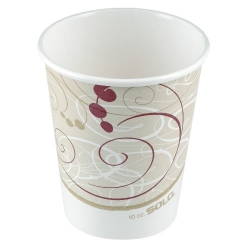 SCC 370TSYM - SOLO CUP Paper Hot Cups - Symphony™ Design / 10-OZ