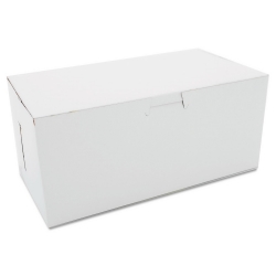 SCH0949 - SOUTHERN CHAMPION White Non-Window Bakery Boxes - 9 x 5 x 4