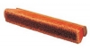 SSS 18" Orange Push Broom - Medium Sweep w/ 3" Trim and Hardwood Block