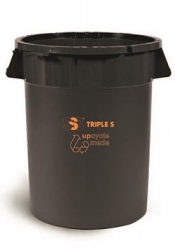 SSS 22106 - SSS EarthCare PCR Utility Can - 44 Gal., Black