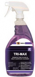SSS 48033 - SSS Tri-Max Disinfecting Glass & Multi-Surface Cleaner - 1 Qt.