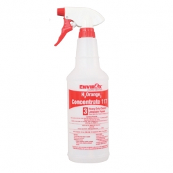 SSS 8-552-SSS - SSS EnvirOX H2Orange2 Secondary Bottles with Spray Heads - 117 Red Heavy Duty