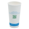  NatureHouse® Compostable Insulated Paper/PLA Corn Plastic Lined Hot Cups - 500/CT, 20 oz.